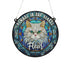 Cat Persian Memorial Stained Glass Effect Suncatcher